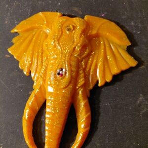 Orange Elephant Wall Decor